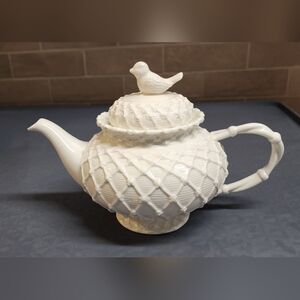 Grace's Teaware Victorian White Bird and Trellis Design BEAUTIFUL & SPOTLESS